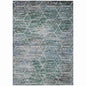 Galyn Teal Washable Indoor-Outdoor Rug