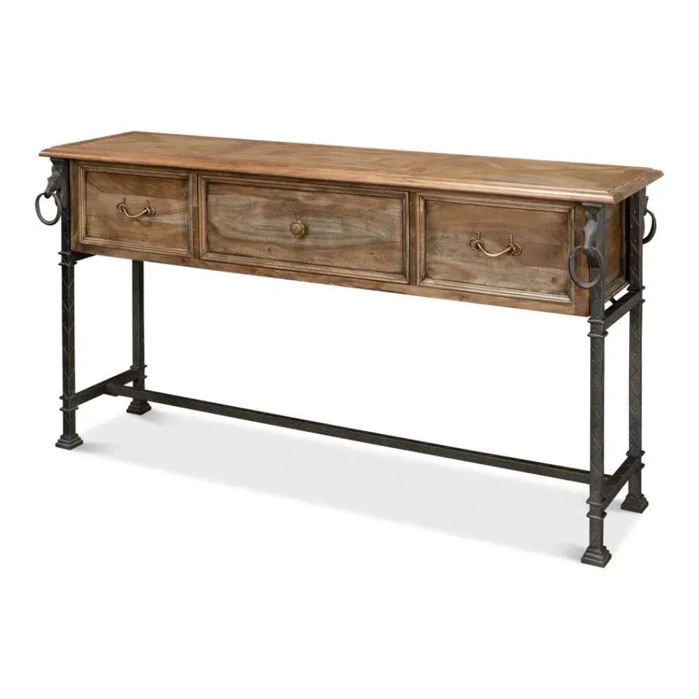 Game Of Thornes Console Table Drawers Antique - LOOMLAN - Sarreid - Console Tables