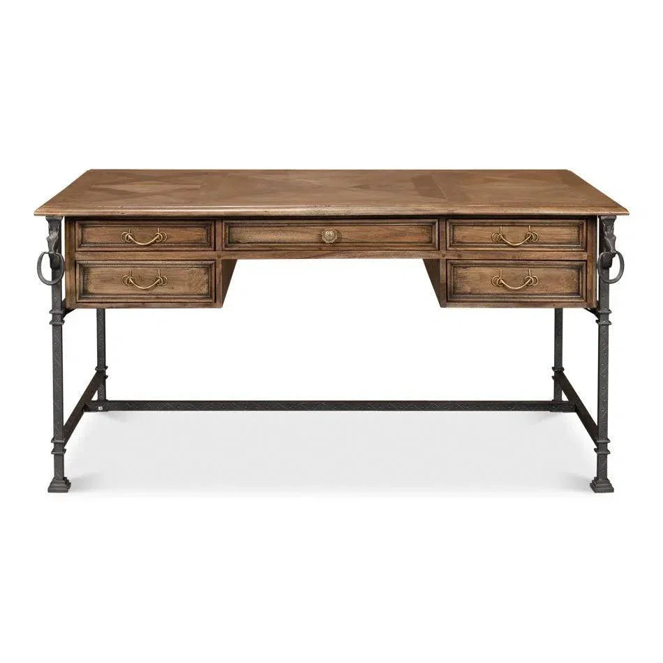 Game Of Thornes Desk-Home Office Desks-Sarreid-LOOMLAN