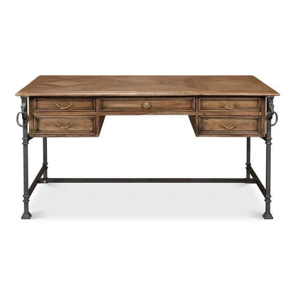 Game Of Thornes Desk-Home Office Desks-Sarreid-LOOMLAN