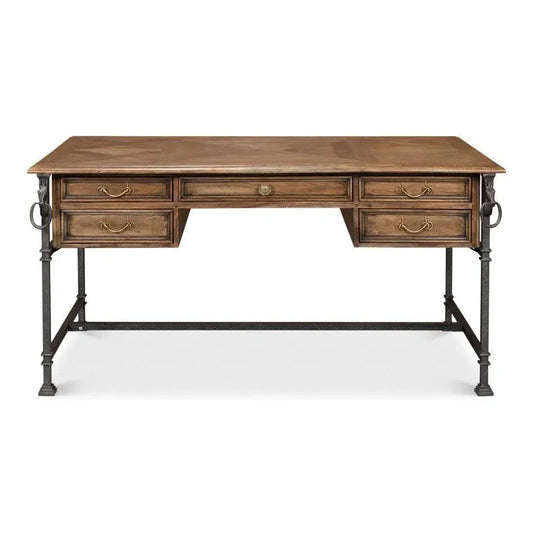 Game Of Thornes Desk-Home Office Desks-Sarreid-LOOMLAN