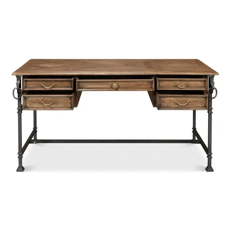 Game Of Thornes Desk-Home Office Desks-Sarreid-LOOMLAN