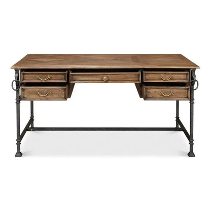 Game Of Thornes Desk-Home Office Desks-Sarreid-LOOMLAN