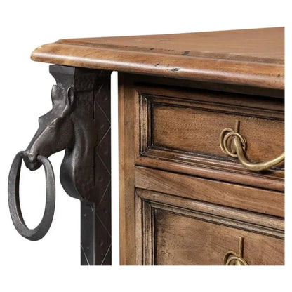 Game Of Thornes Desk-Home Office Desks-Sarreid-LOOMLAN