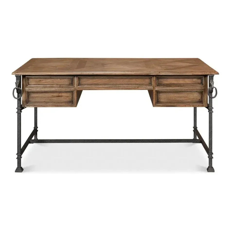 Game Of Thornes Desk-Home Office Desks-Sarreid-LOOMLAN