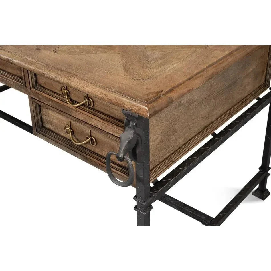 Game Of Thornes Desk-Home Office Desks-Sarreid-LOOMLAN