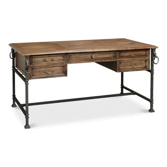 Game Of Thornes Desk-Home Office Desks-Sarreid-LOOMLAN