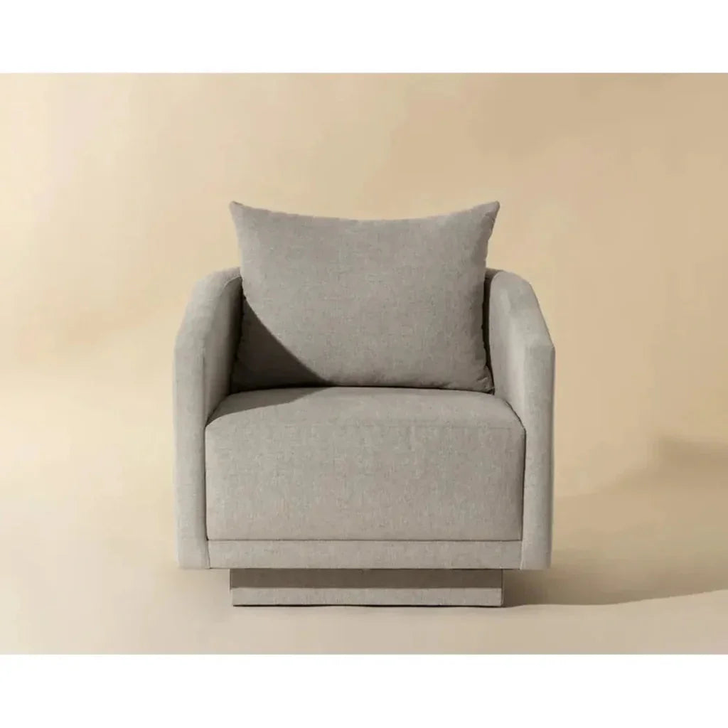 Gannon Performance Fabric Armchair-Lounge Chairs-SUNPAN-LOOMLAN