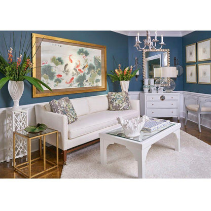 Garden Pond Wood Framed Artwork-Framed Wall Art-Chelsea House-LOOMLAN