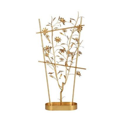 Garden Treillage Polished Brass Sculpture - LOOMLAN - Chelsea House - Statues & Sculptures