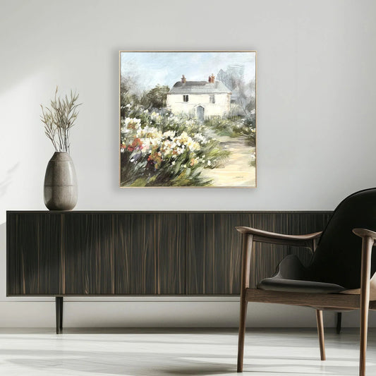 Garden View Green Framed Wall Art