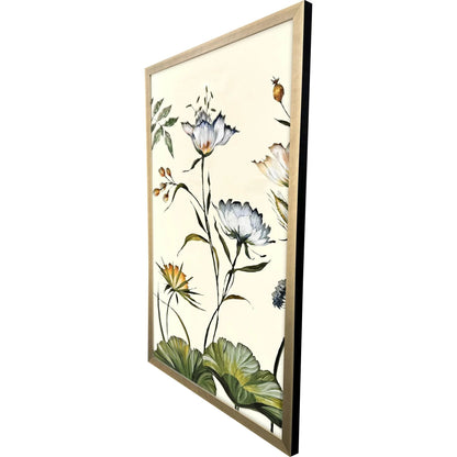 Garden of Eden Wood Blue Framed Wall Art