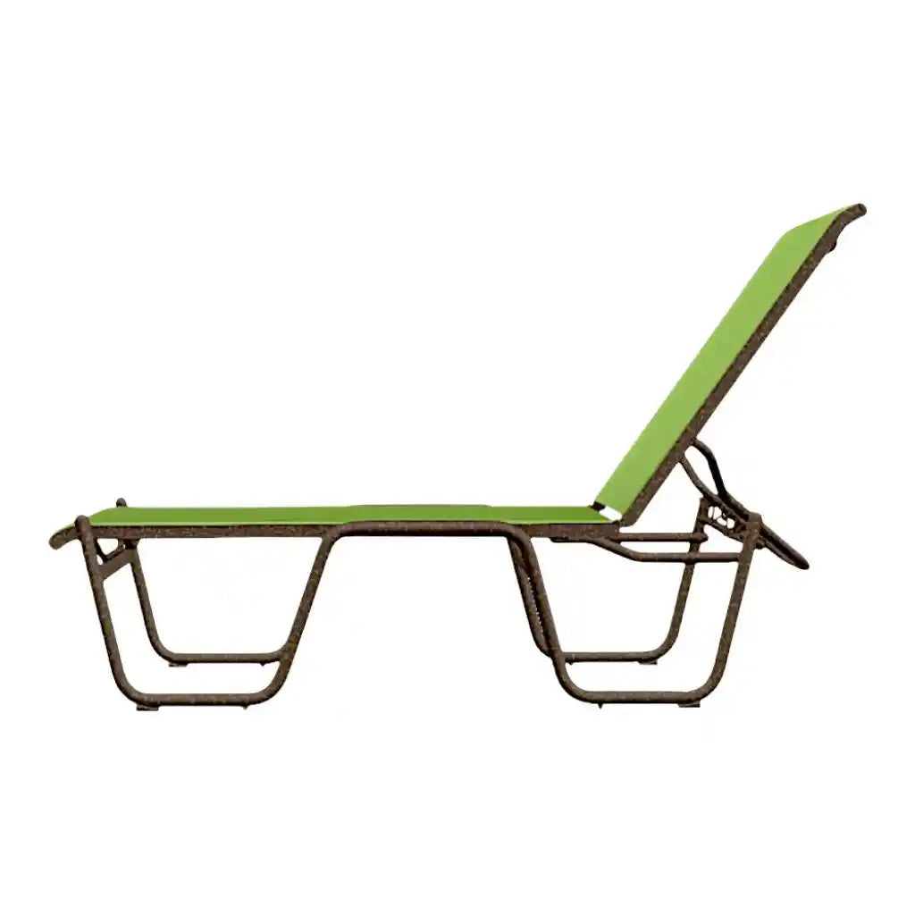 Gardenella Sling 16" Lay-flat Stacking Chaise-Outdoor Chaises-Telescope-LOOMLAN