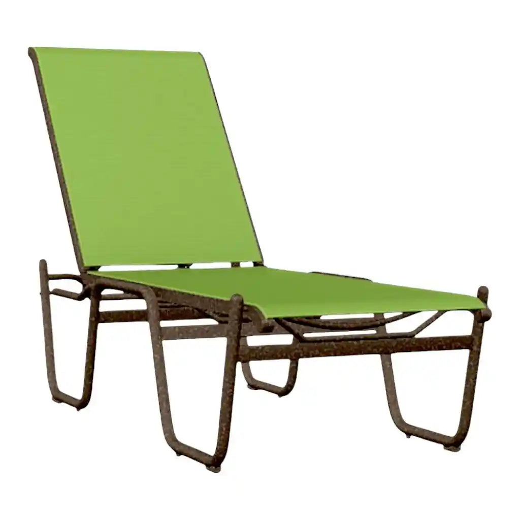 Gardenella Sling 16" Lay-flat Stacking Chaise-Outdoor Chaises-Telescope-LOOMLAN