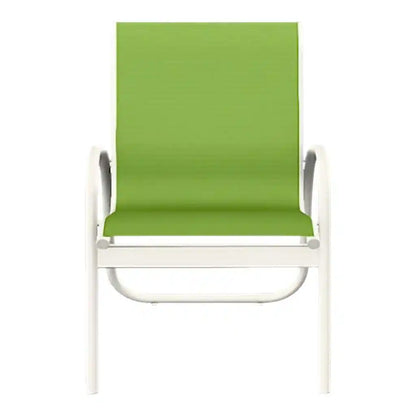 Gardenella Sling Stacking Arm Chair-Outdoor Accent Chairs-Telescope-LOOMLAN