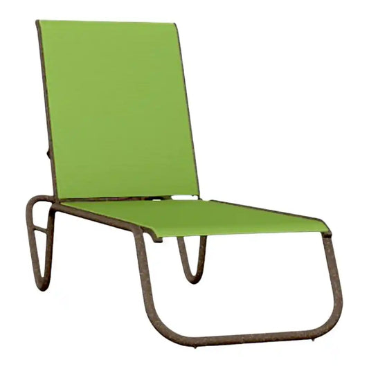 Gardenella Sling Four-Position Lay Flat Stacking Chaise-Outdoor Chaises-Telescope-LOOMLAN