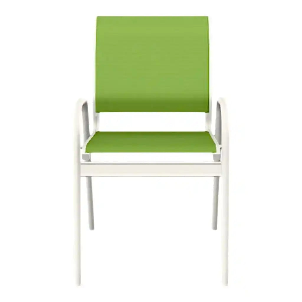 Gardenella Sling Stacking Bistro Chair-Outdoor Accent Chairs-Telescope-LOOMLAN