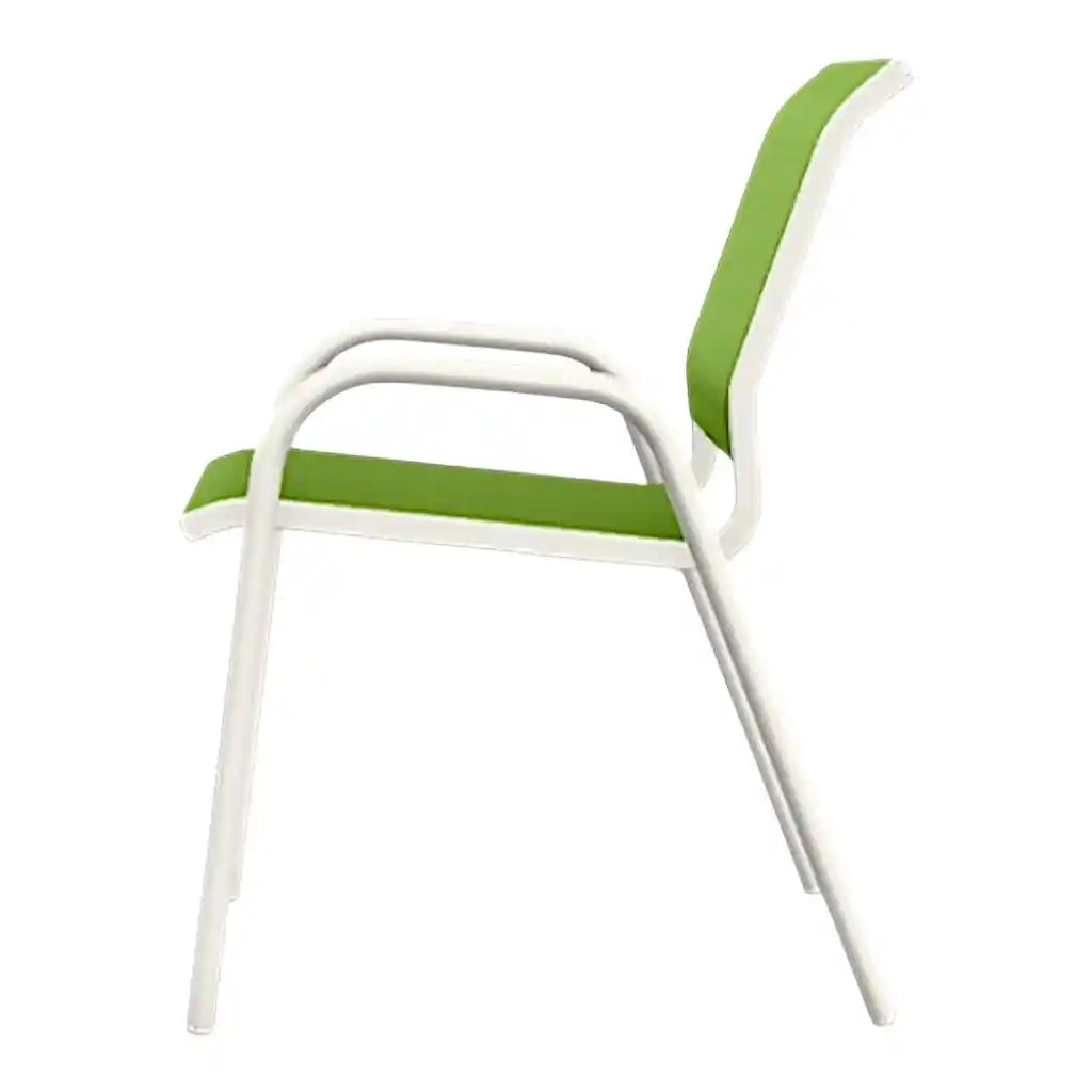 Gardenella Sling Stacking Bistro Chair-Outdoor Accent Chairs-Telescope-LOOMLAN