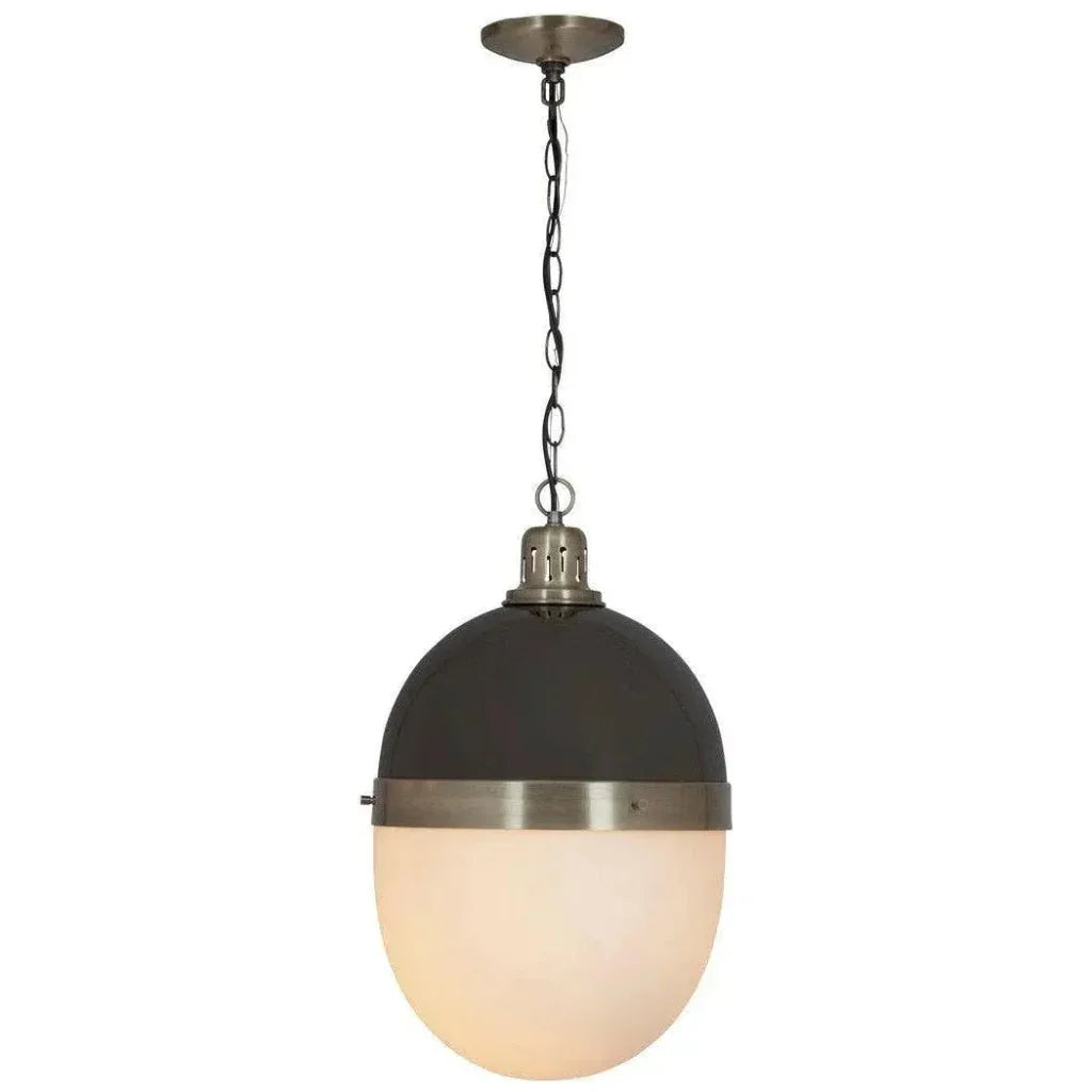 Garfield Glass and Metal Black Pendant - LOOMLAN - Bassett Mirror - Pendants