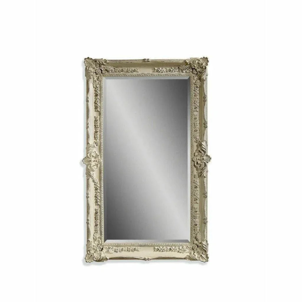 Garland 68" Rectangle Antique White Wall Mirror - LOOMLAN - Bassett Mirror - Wall Mirrors