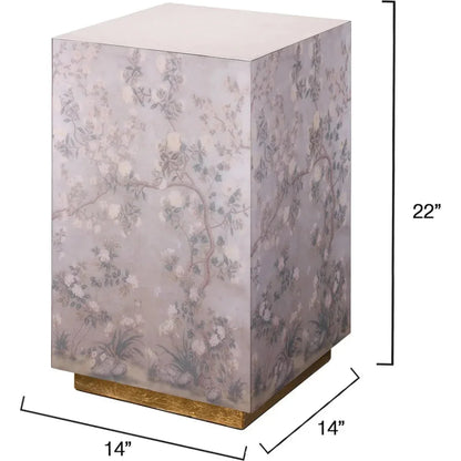 Garland Floral Square Side Table - LOOMLAN - Jamie Young - Side Tables