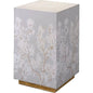 Garland Floral Square Side Table - LOOMLAN - Jamie Young - Side Tables