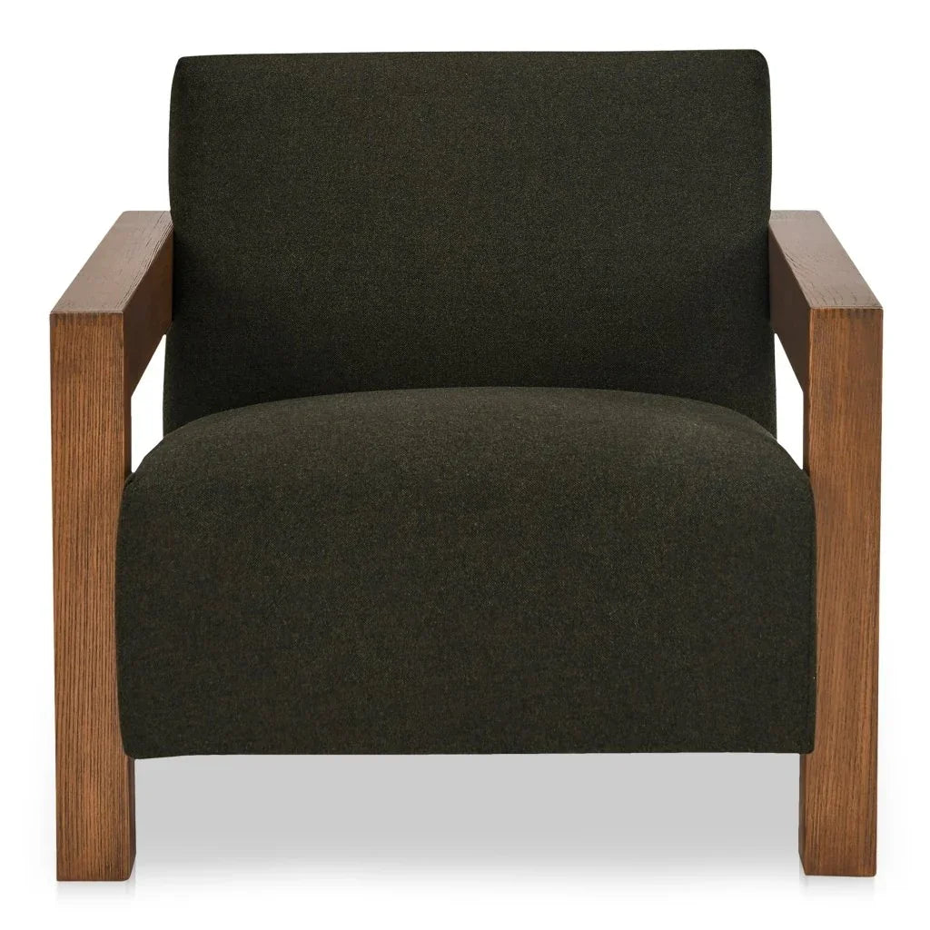 Garnet Wool Blend Cozy Comfort Lounge Chair-Lounge Chairs-Moe's Home-LOOMLAN