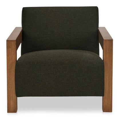 Garnet Wool Blend Cozy Comfort Lounge Chair-Lounge Chairs-Moe's Home-LOOMLAN