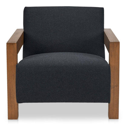 Garnet Wool Blend Cozy Comfort Lounge Chair-Lounge Chairs-Moe's Home-LOOMLAN