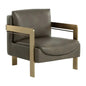 Garo Leather Lounge Chair-Lounge Chairs-SUNPAN-LOOMLAN