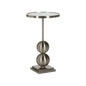 Garrett Mirrored Top Round Drinks Table - LOOMLAN - Chelsea House - Side Tables