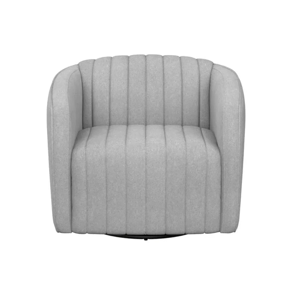Garrison Fabric Swivel Lounge Chair - LOOMLAN - SUNPAN - Club Chairs