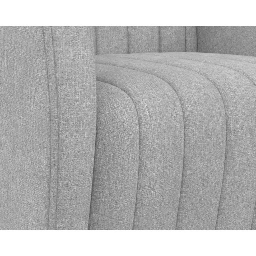 Garrison Fabric Swivel Lounge Chair - LOOMLAN - SUNPAN - Club Chairs