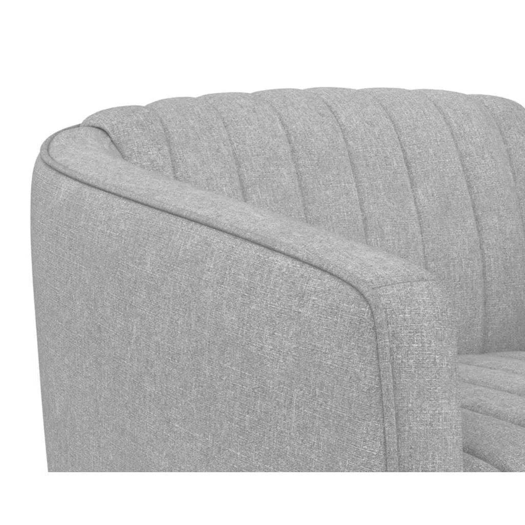 Garrison Fabric Swivel Lounge Chair - LOOMLAN - SUNPAN - Club Chairs