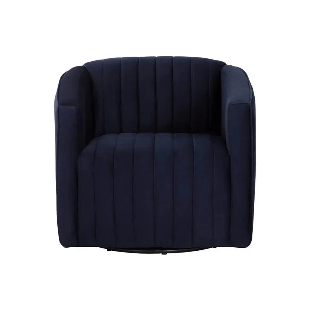 Garrison Fabric Swivel Lounge Chair - LOOMLAN - SUNPAN - Club Chairs