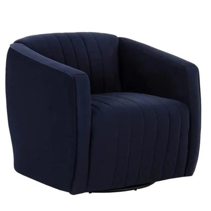 Garrison Fabric Swivel Lounge Chair - LOOMLAN - SUNPAN - Club Chairs