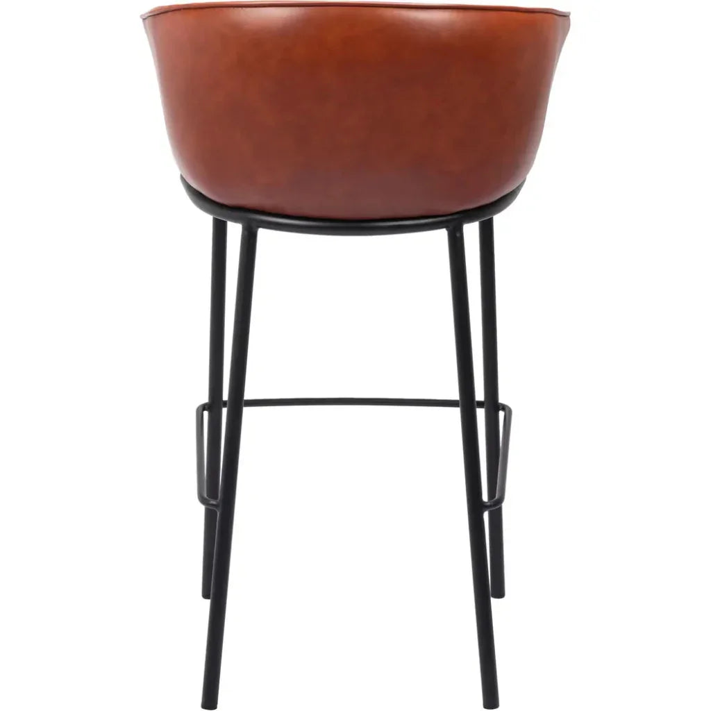 Garston Brown Barstool - LOOMLAN - Zuo Modern - Bar Stools