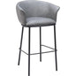 Garston Steel Gray Barstool - LOOMLAN - Zuo Modern - Bar Stools