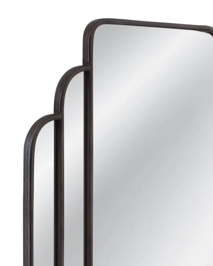 Gatsby Black Finish Frame Wall Mirror - LOOMLAN - Bassett Mirror - Wall Mirrors