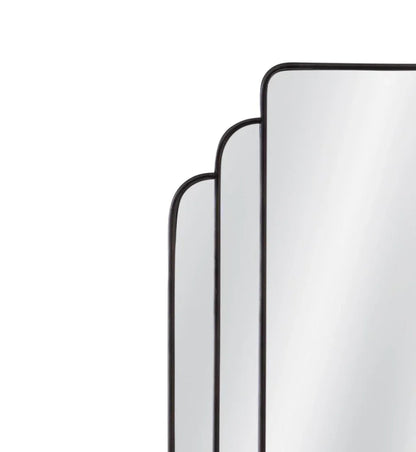 Gatsby Black Finish Frame Wall Mirror - LOOMLAN - Bassett Mirror - Wall Mirrors