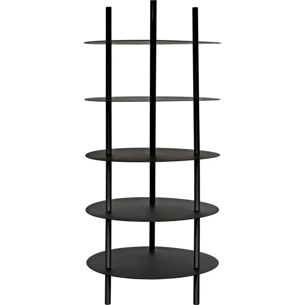 Gautama Shelf, Black Metal-Etageres-Noir-LOOMLAN