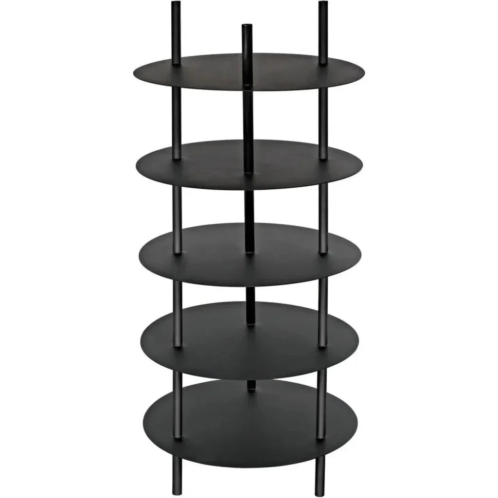 Gautama Shelf, Black Metal-Etageres-Noir-LOOMLAN