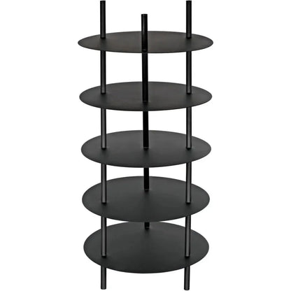 Gautama Shelf, Black Metal-Etageres-Noir-LOOMLAN