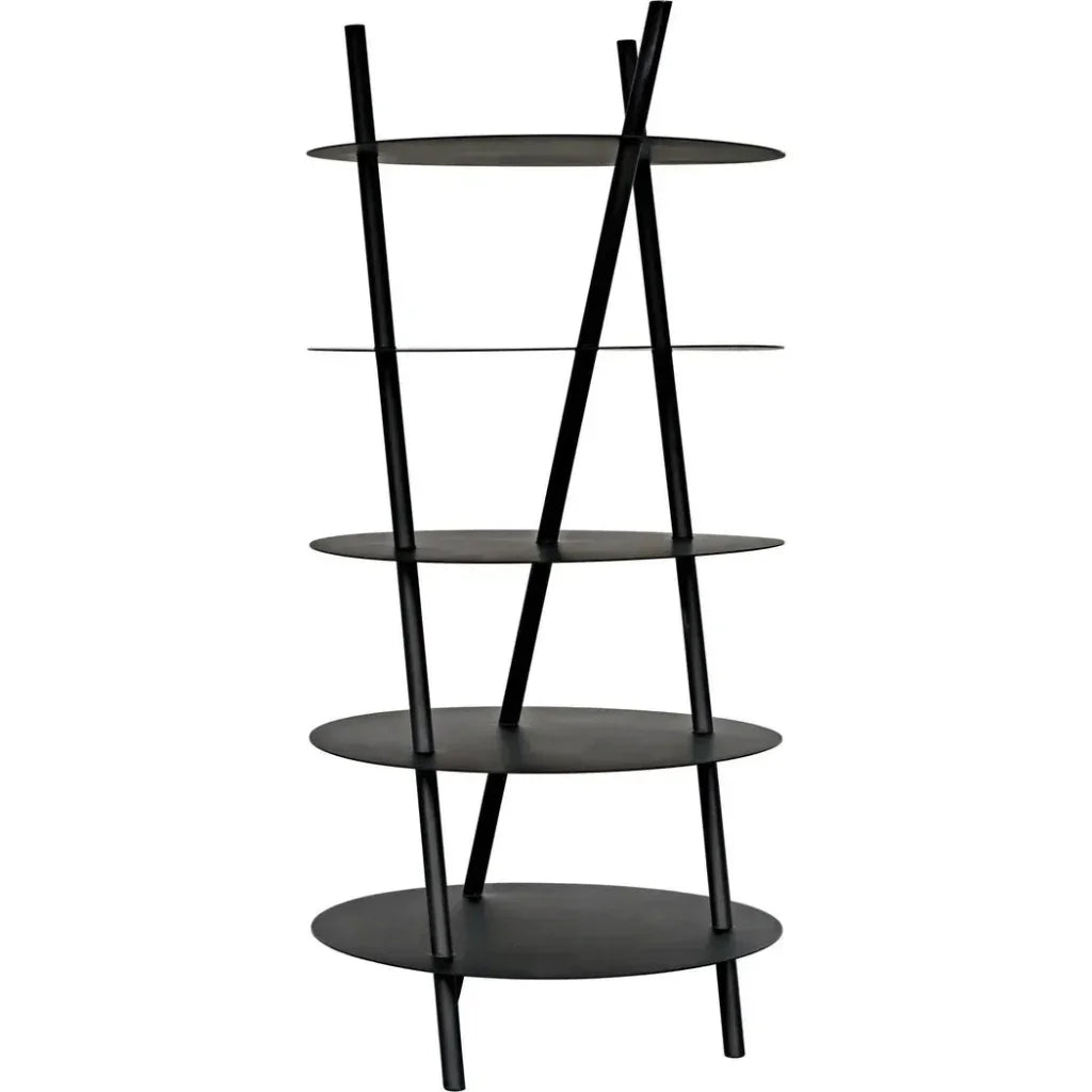 Gautama Shelf, Black Metal-Etageres-Noir-LOOMLAN