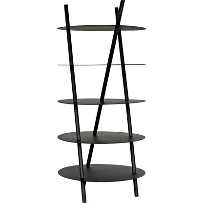 Gautama Shelf, Black Metal-Etageres-Noir-LOOMLAN