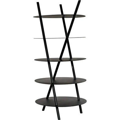 Gautama Shelf, Black Metal-Etageres-Noir-LOOMLAN