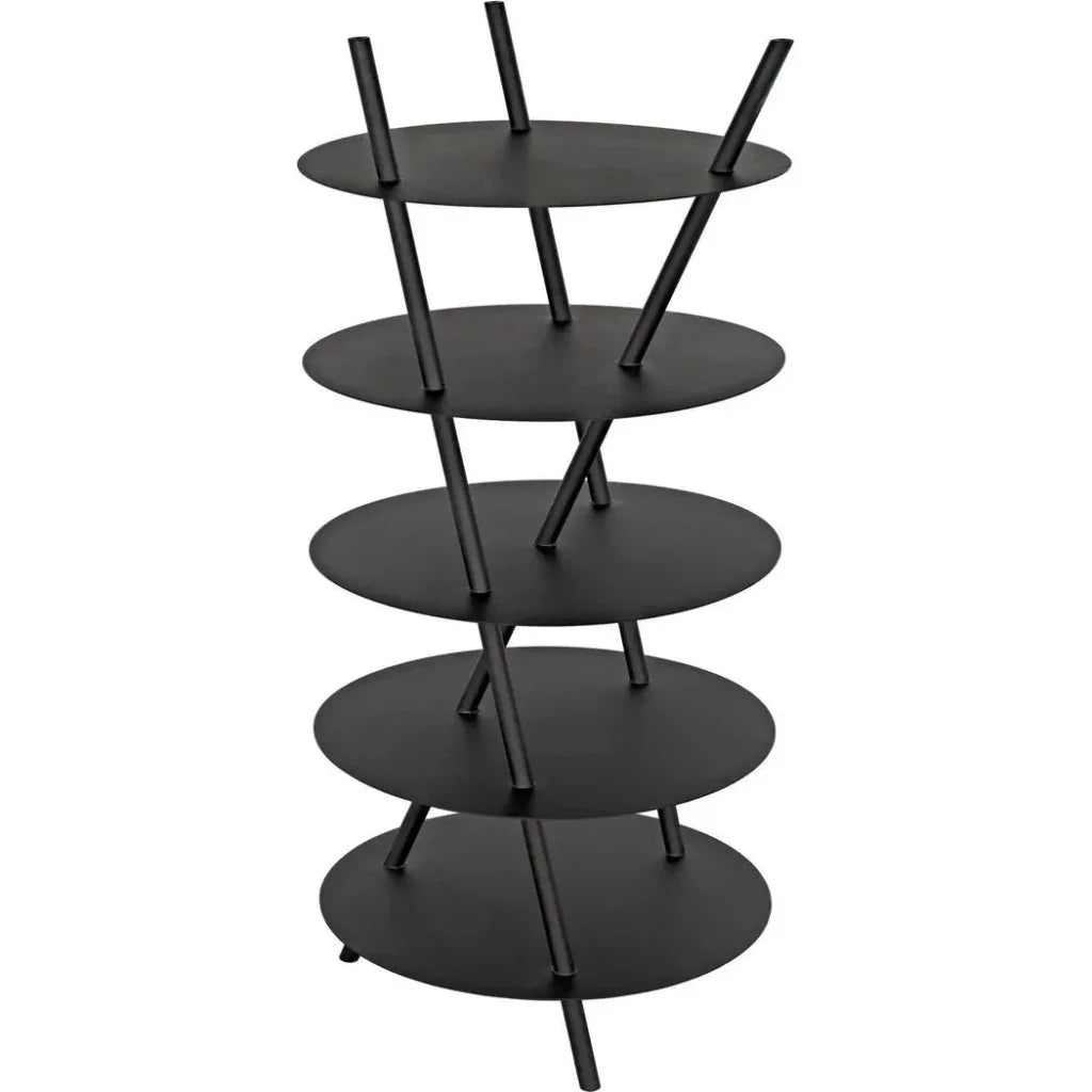 Gautama Shelf, Black Metal-Etageres-Noir-LOOMLAN