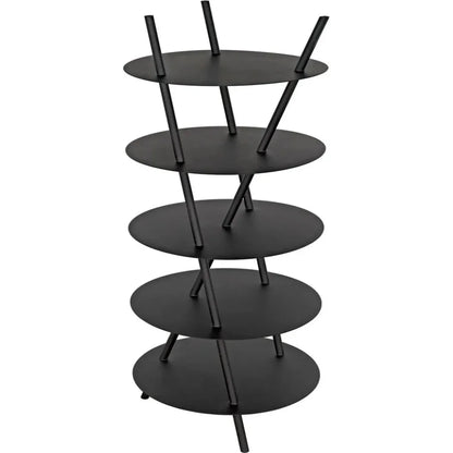 Gautama Shelf, Black Metal-Etageres-Noir-LOOMLAN