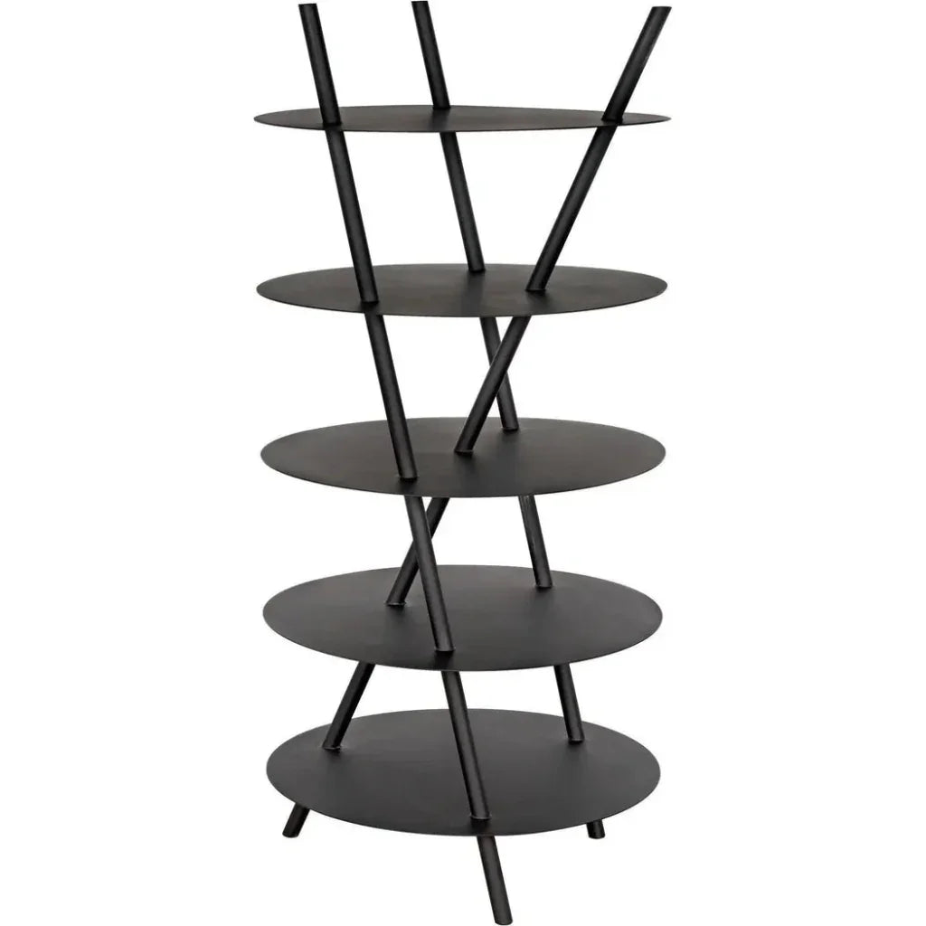 Gautama Shelf, Black Metal-Etageres-Noir-LOOMLAN
