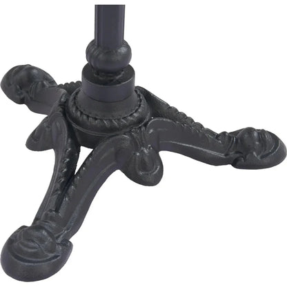 Gazebo Wood and Metal Round Dining Table-Outdoor Dining Tables-Zuo Modern-LOOMLAN